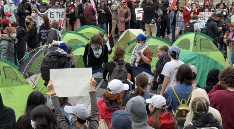 Pro-Palestinian Protesters Set Up Encampment at UW-Madison and UW-Milwaukee