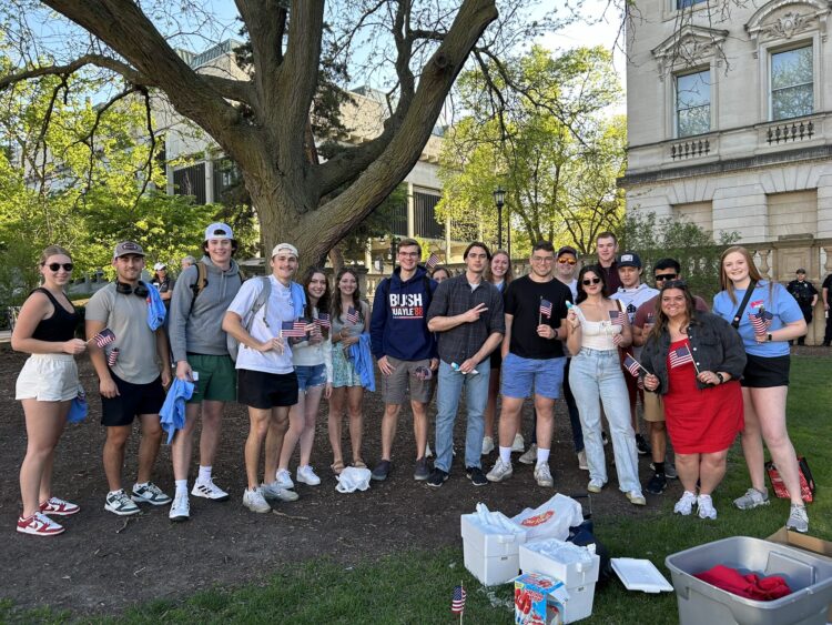 UW-Madison Students Threw a ‘Patriotic Party’ Across From Anti-Israel Protesters
